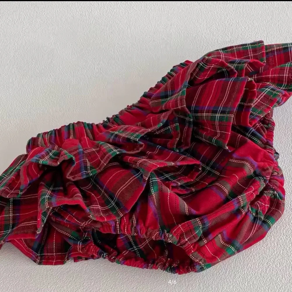 New Plaid Ruffle Bloomers for Kids 0-6 months